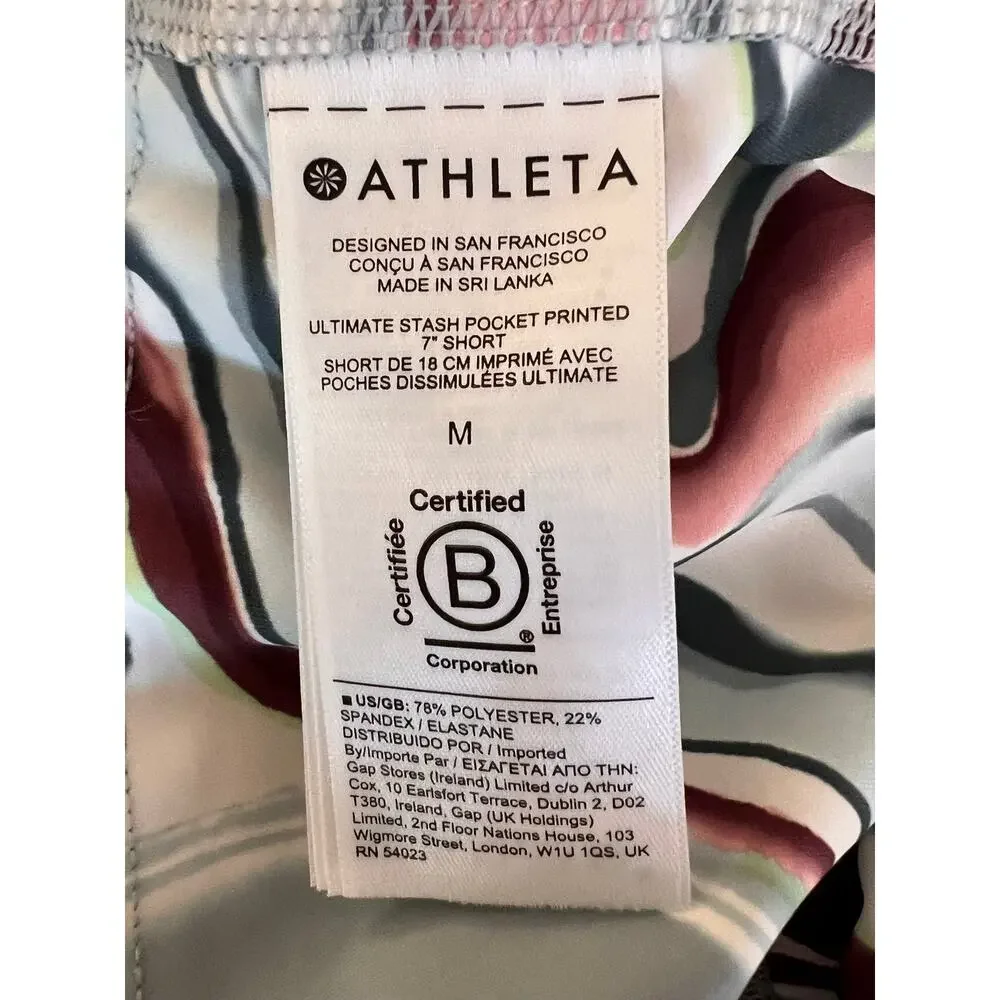Athleta Ultimate Stash Pocket Printed 7
